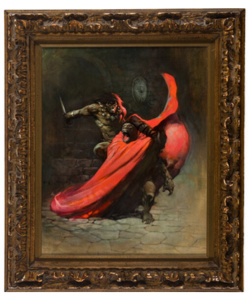 Frazetta 1967 Conan painting framed - HA