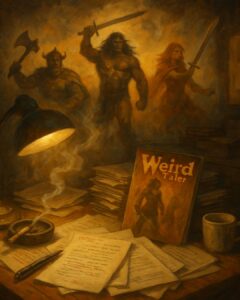 Publications like Weird Tales that helped define the early era of pulp adventure fiction