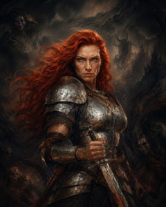 Jirel of Joiry — red-haired armored warrior woman
